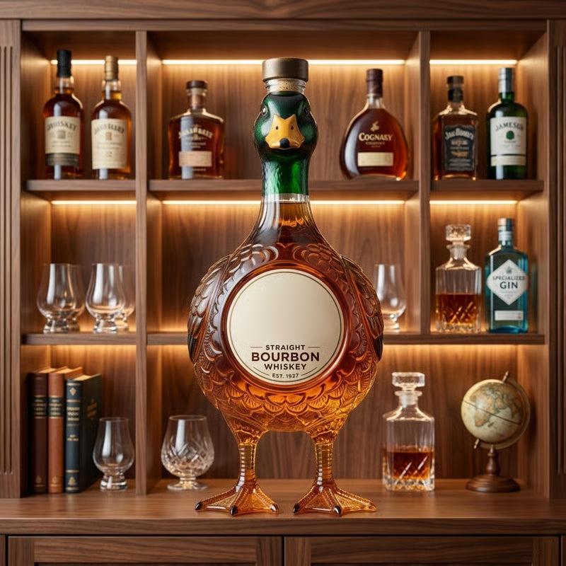 MallardCraft – 3D Flying Duck Bourbon Collector Bottle