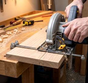 EdgeLine – Durable Stainless Steel Saw Guide Ruler