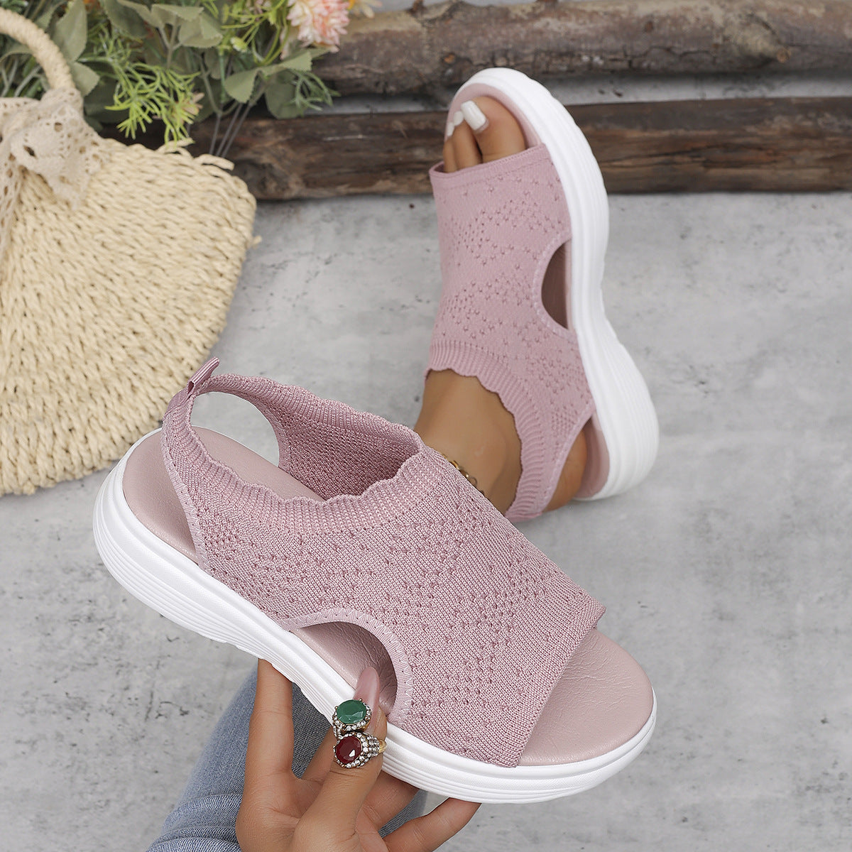 FlexWalk – Breathable Platform Sandals