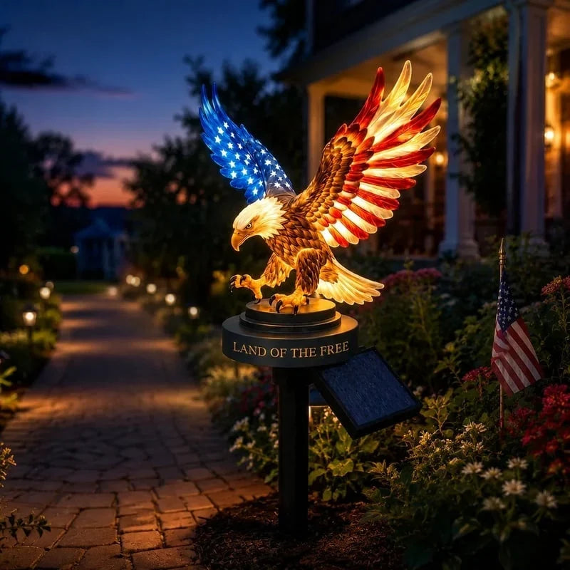 PatriotFlame – Solar Eagle Yard Stake