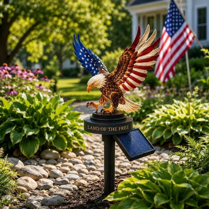 PatriotFlame – Solar Eagle Yard Stake