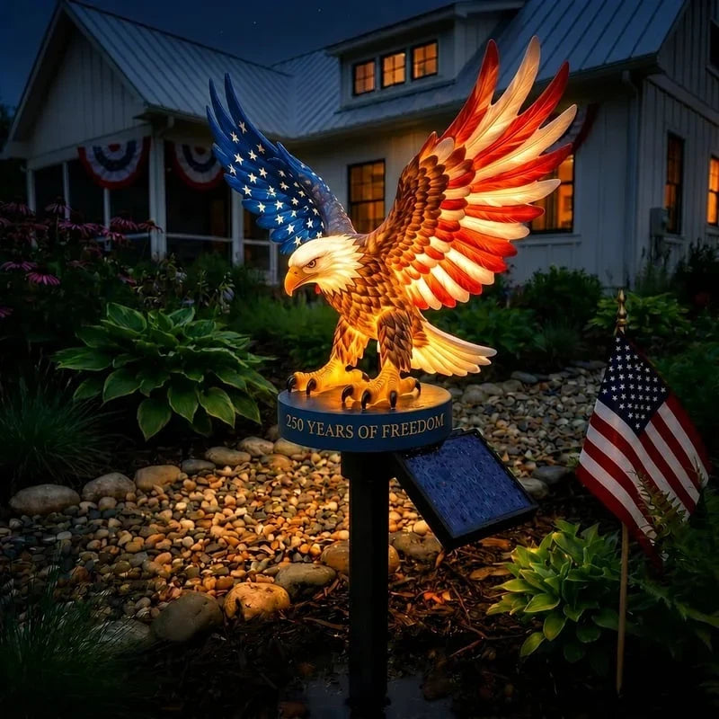 PatriotFlame – Solar Eagle Yard Stake