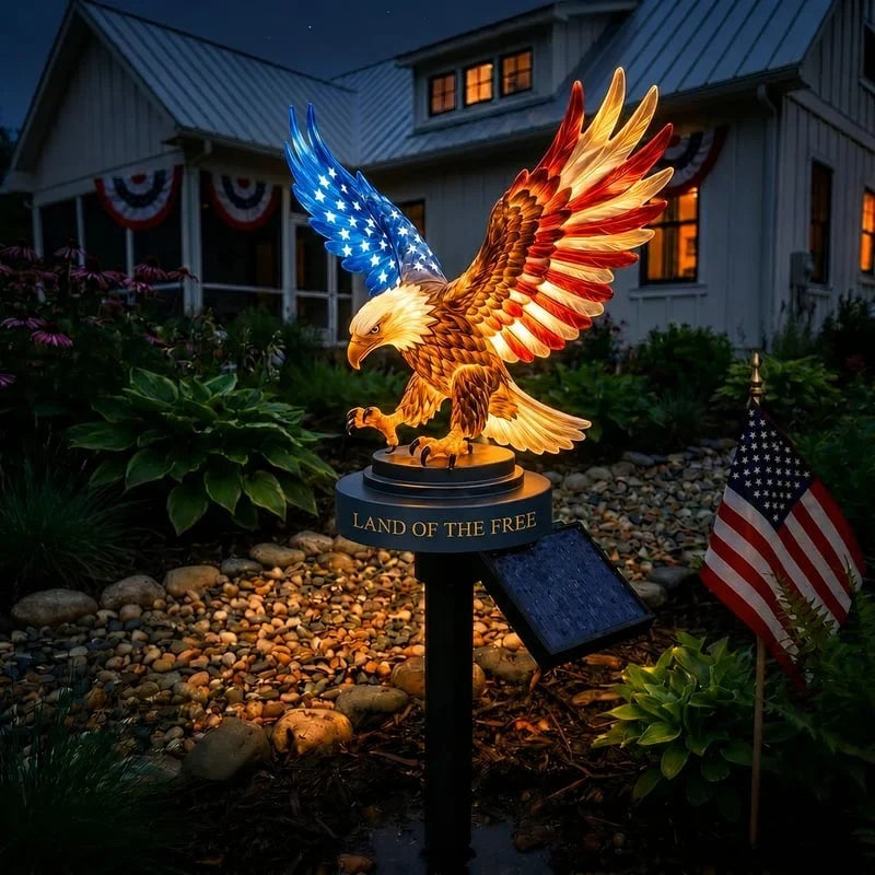 PatriotFlame – Solar Eagle Yard Stake