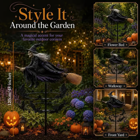 WitchWhirl – Enchanted Halloween Garden Wind Spinner