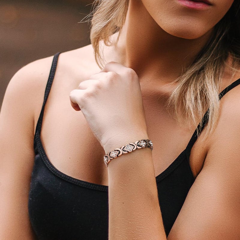 BloomGrace – Flower Copper Bracelet Elegant Style