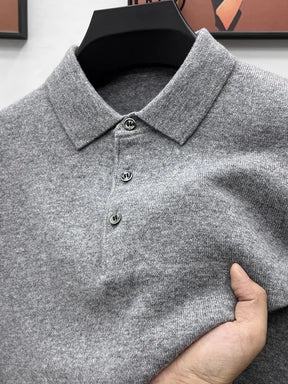 PrestigeKnit – Men's Cashmere Polo Sweater