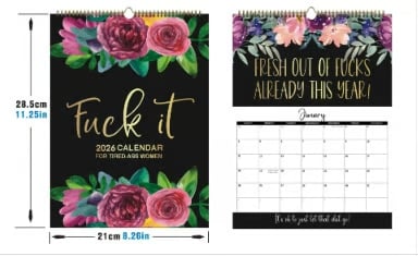 ZeroFucks – Attitude-Filled 2026 Calendar