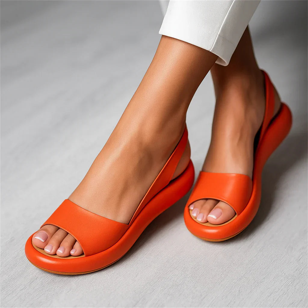 BandForm — Platform Sandal with Wide Strap
