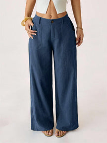 Linenora – Summer Cotton-Linen Palazzo Pants