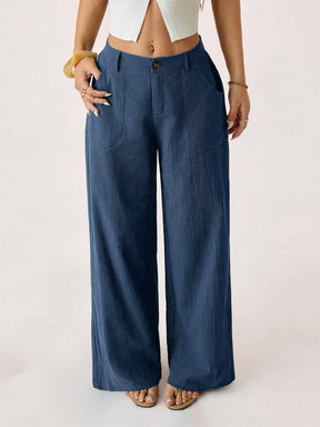 Linenora – Summer Cotton-Linen Palazzo Pants