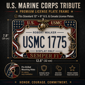 MarinePride – Semper Fi Auto Frame