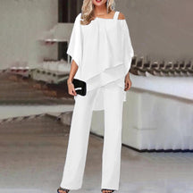 PureLuxe – Women’s Layered Chiffon Outfit Set