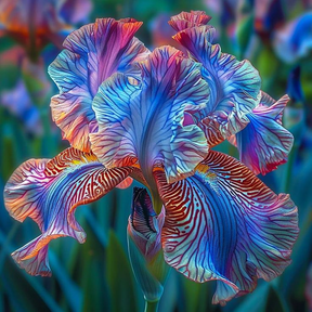 BloomAura – Exotic Tall Bearded Iris Flower