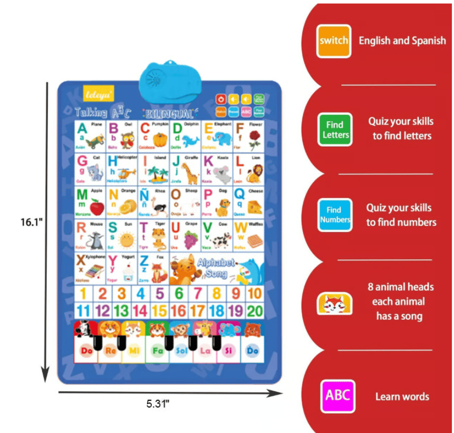 TinyGenius – Kids Talking Learning Wall Board