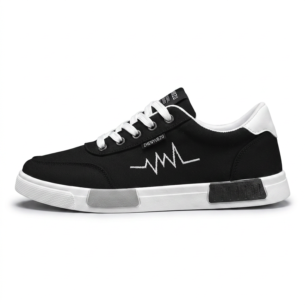 Pulseway — Canvas Sneaker with Heartbeat Detail