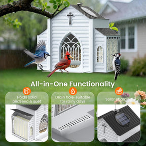 FeatherGlow – Solar Powered Light Up Bird Feeder