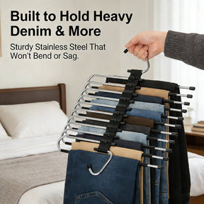 ClosetMax – 9-Tier Hanging Pants Organizer