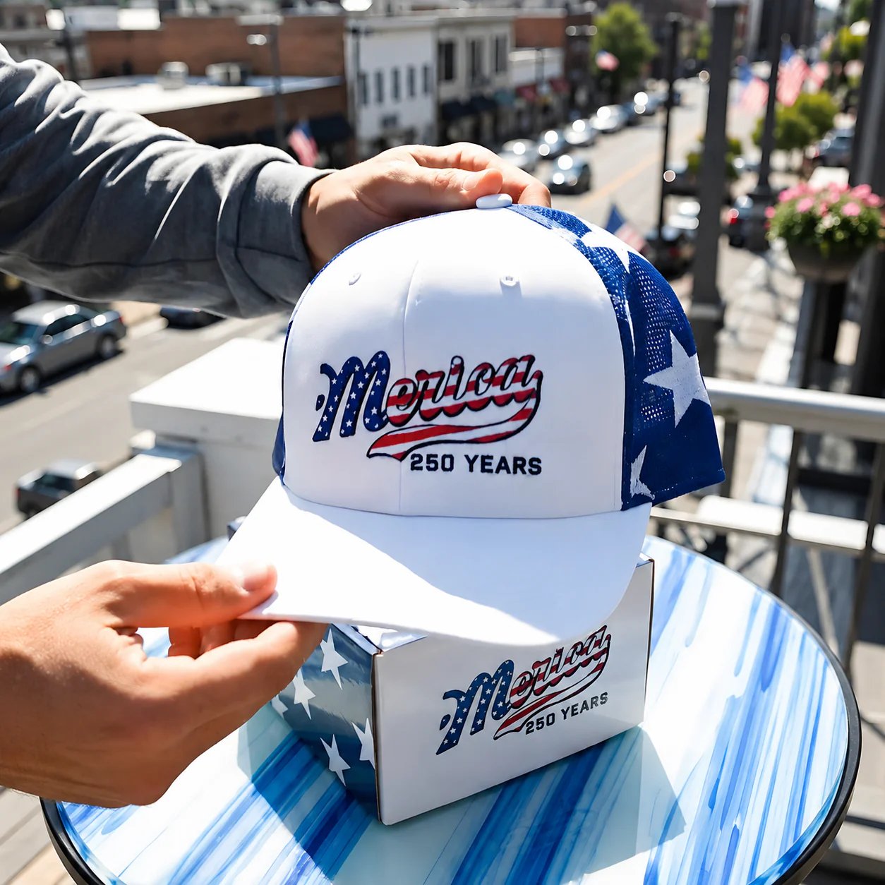 MericaForge – Merica 250 Years Embroidered Trucker Hat