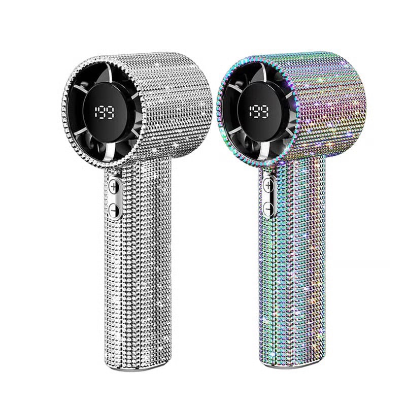 BreezeLux – Luxury Rechargeable Handheld Turbo Fan