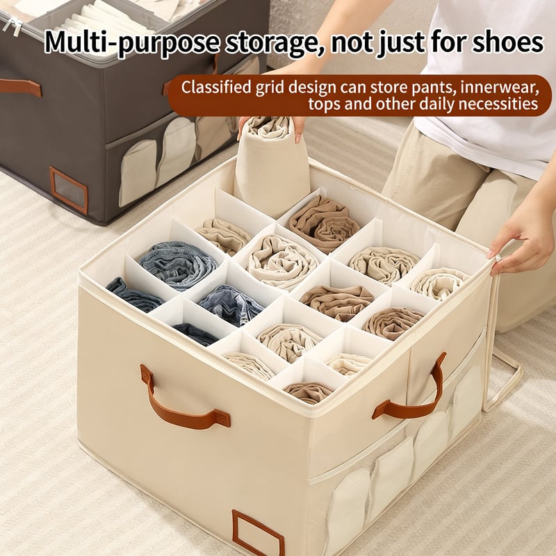 ShoeNest – Foldable Fabric Shoe Organizer Boxes