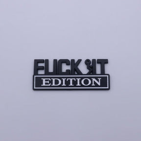 VibeMark – 3D Sticker Emblem “F* IT Edition”