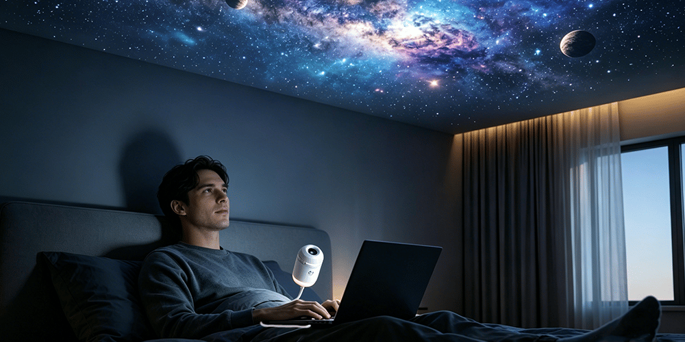 OrbitGlow – 6-in-1 Galaxy Star Projector Light