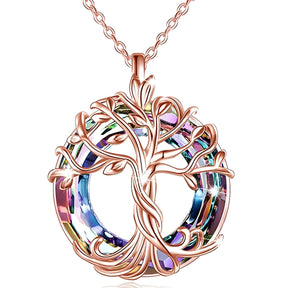 CelestiaTree – Elegant Mother’s Day Crystal Necklace
