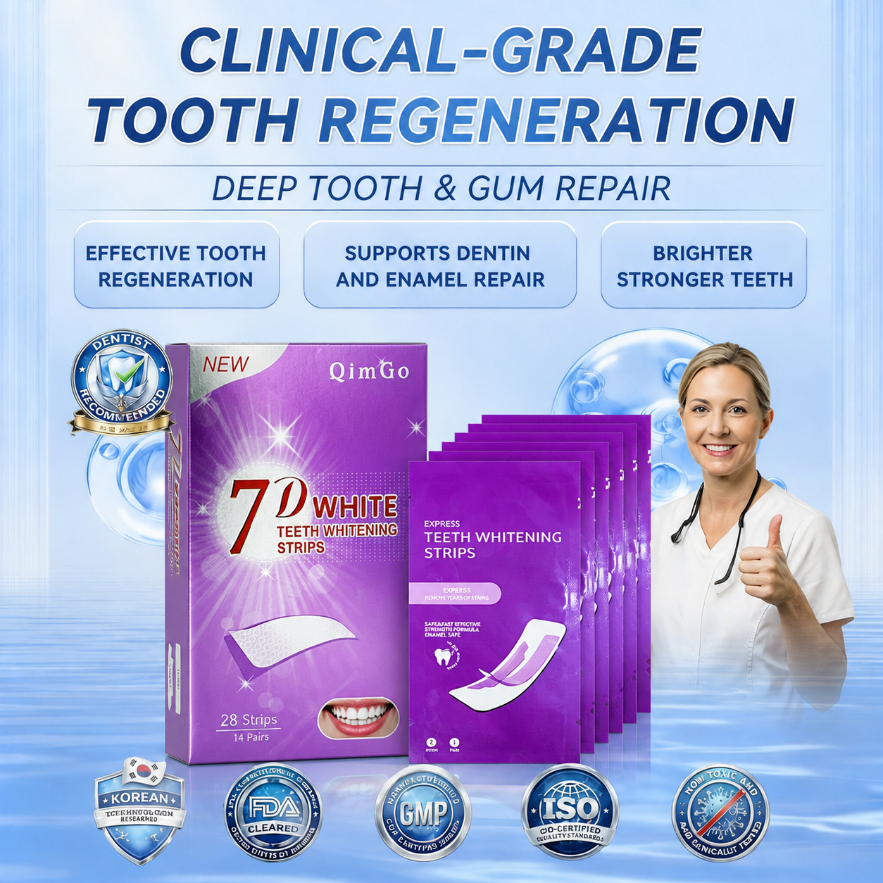 Dentafresh Pro – Whitening Repair Strips