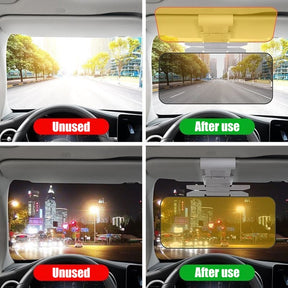 VisionClear – Anti-Glare Polarized Sun Visor for Cars