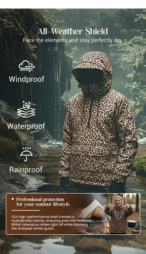 UrbanRoar – Stylish Leopard Print Hooded Sweatshirt