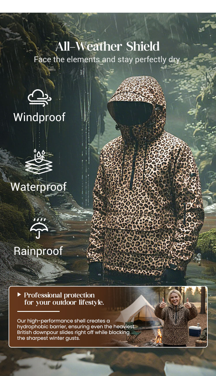 UrbanRoar – Stylish Leopard Print Hooded Sweatshirt