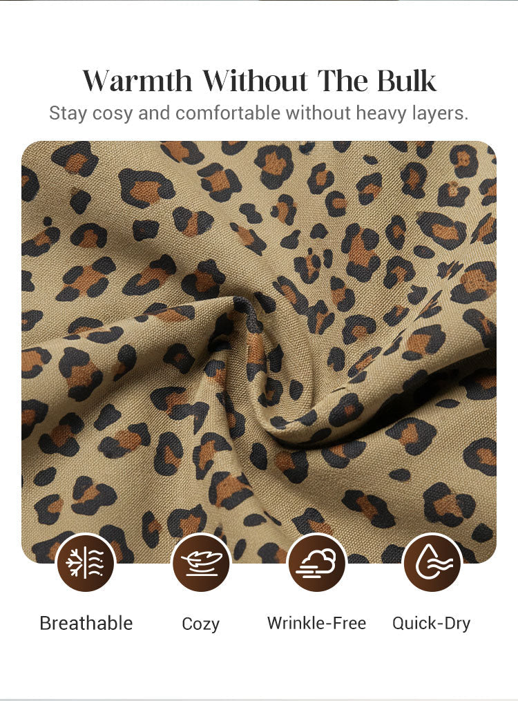 UrbanRoar – Stylish Leopard Print Hooded Sweatshirt