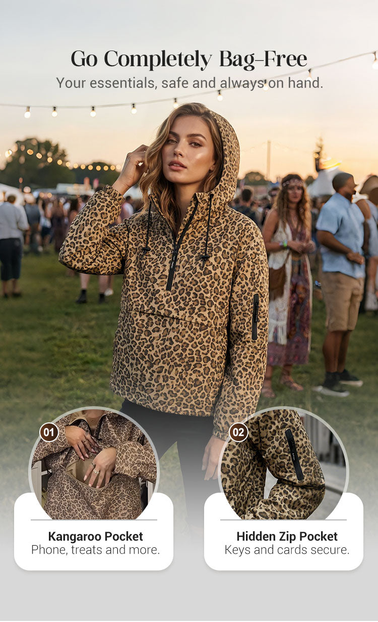 UrbanRoar – Stylish Leopard Print Hooded Sweatshirt