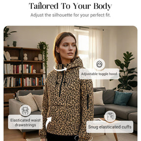 UrbanRoar – Stylish Leopard Print Hooded Sweatshirt