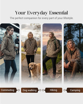 UrbanRoar – Stylish Leopard Print Hooded Sweatshirt