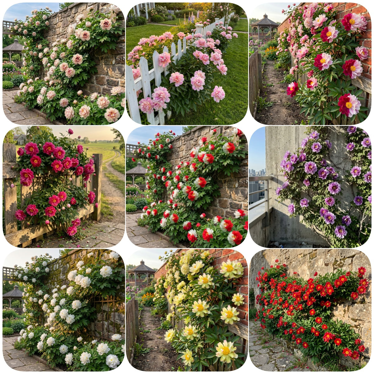 🌸 Rare Climbing Peony Bulbs🪴Big Full Blooms, Cold Hardy Perennial, Easy to Grow Garden Favorite