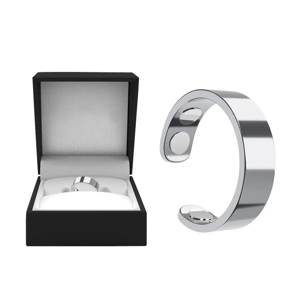 MagnaLuxe – Elegant Stainless Steel Magnetic Ring