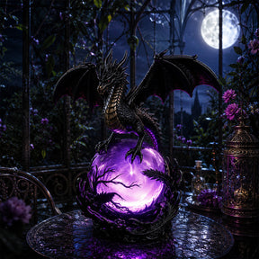 DragonGlow – Mystic Crystal Orb Lamp