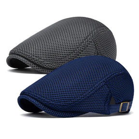 AirWeave – Breathable Mesh Flat Cap for Men