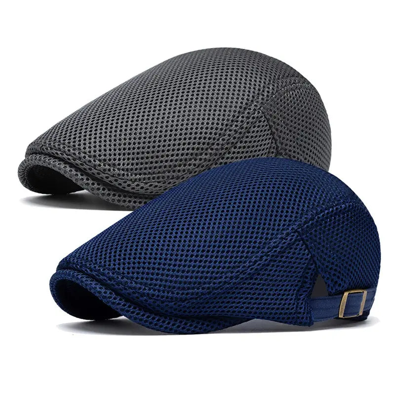AirWeave – Breathable Mesh Flat Cap for Men
