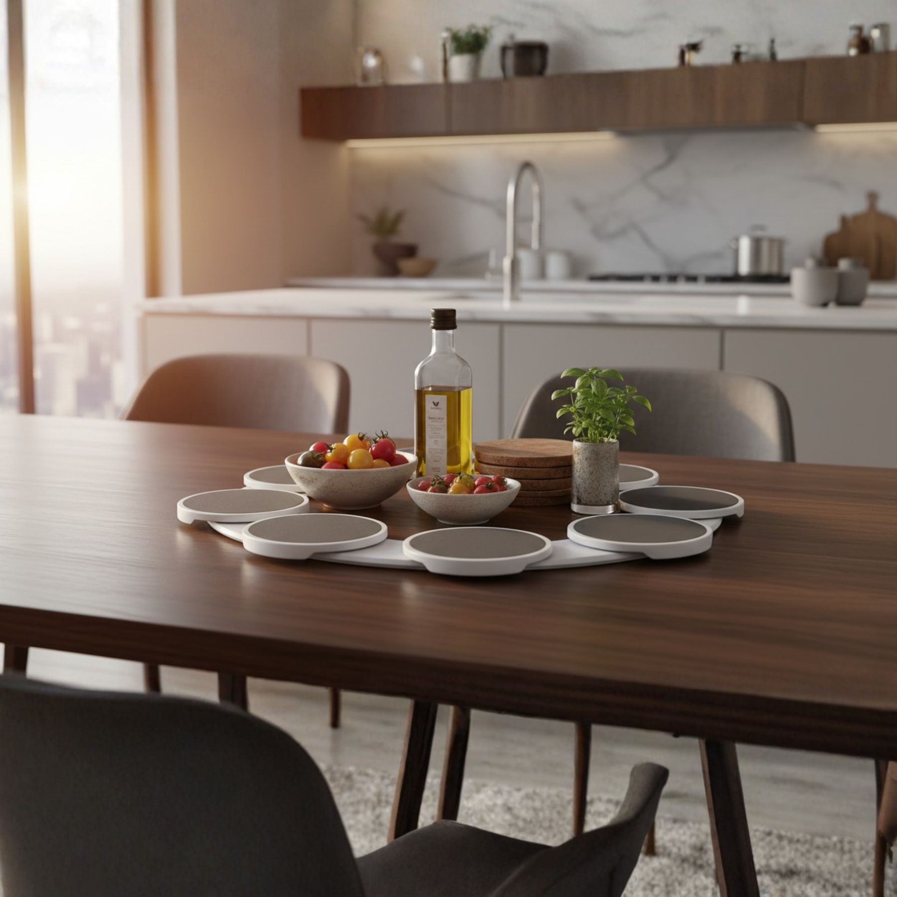 DineRound - Rotating Serving Tray