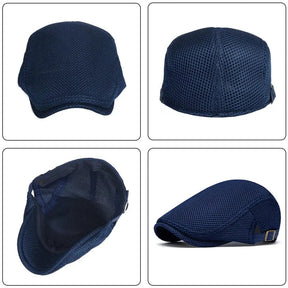 AirWeave – Breathable Mesh Flat Cap for Men