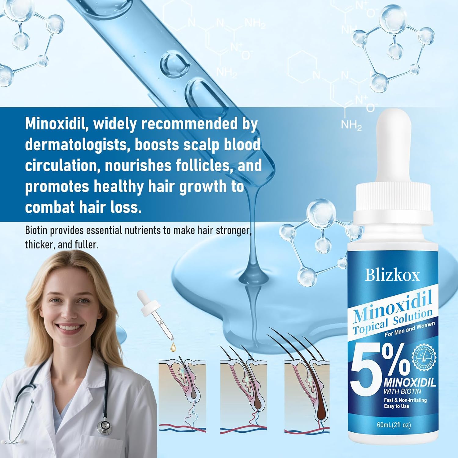 GrowthElite  – Biotin Infused Hair Regrowth Formula