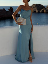 VelvetGrace – Elegant Comfort Slit Maxi Dress