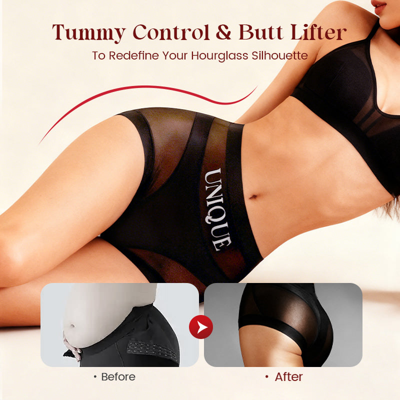 CurveEase – High-Waisted Tummy Control Seamless Boyshorts