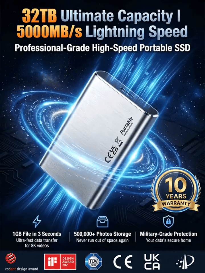 DataVault – High Speed Portable SSD Storage Drive