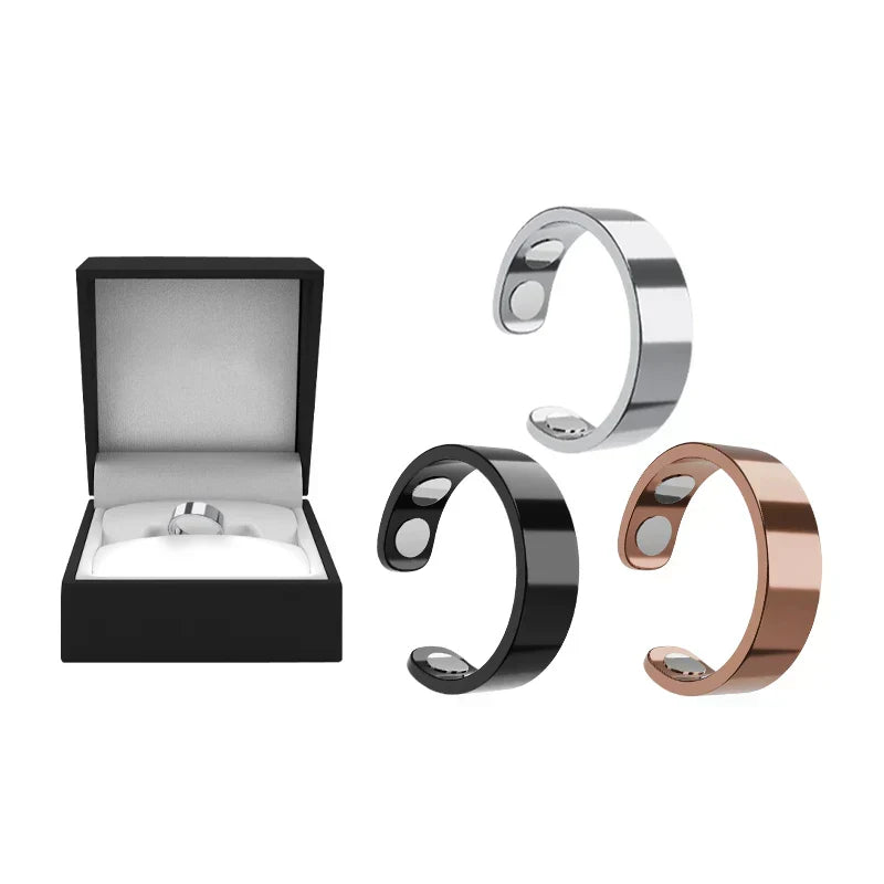MagnaLuxe – Elegant Stainless Steel Magnetic Ring