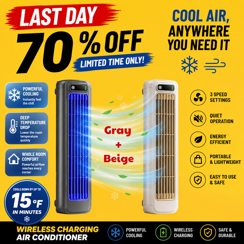 BreezeDock – Rechargeable Personal Air Cooling Fan