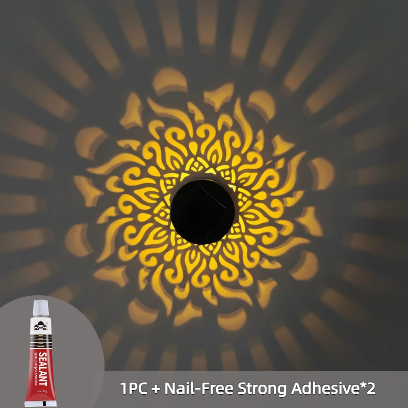 SunMandala – Warm Amber Projection Lamp