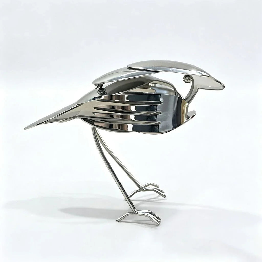 RobinForge – Handcrafted Scrap Metal Robin Sculpture